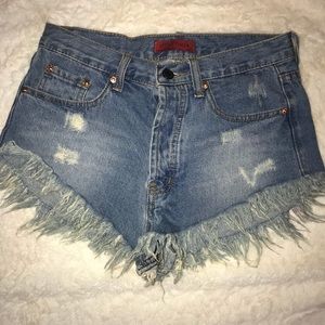 SIGNATURE denim shorts